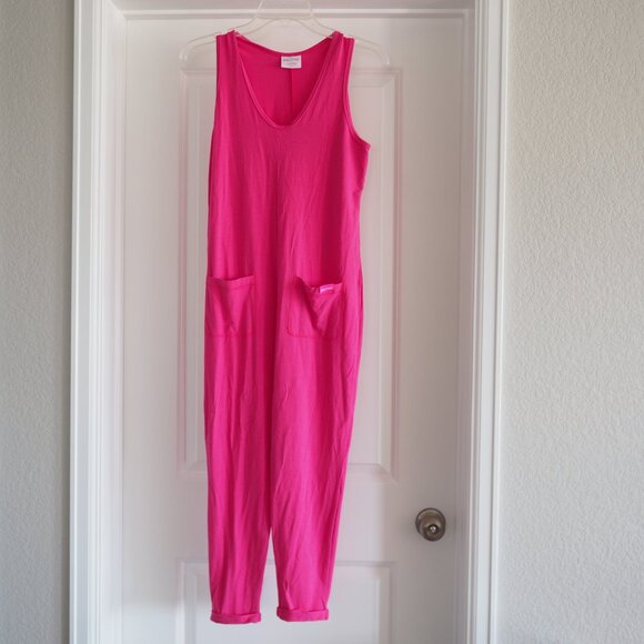 Barbiecore Smash + Tess And Barbie Bright Pink Sleeveless Jumpsuit Sz XS - Picture 6 of 14